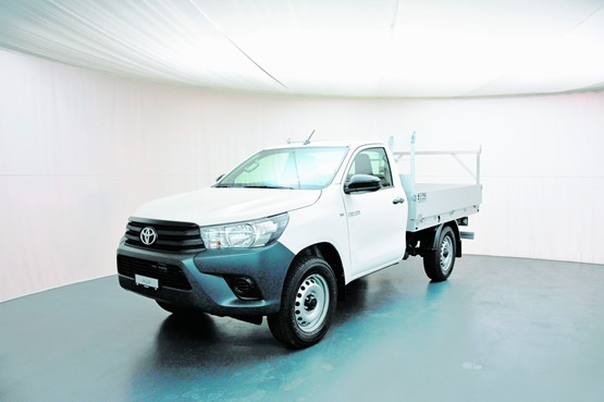 Mit CH-Wertschöpfung: Der Toyota Hilux kann auch als Allradtransporter eingesetzt werden.