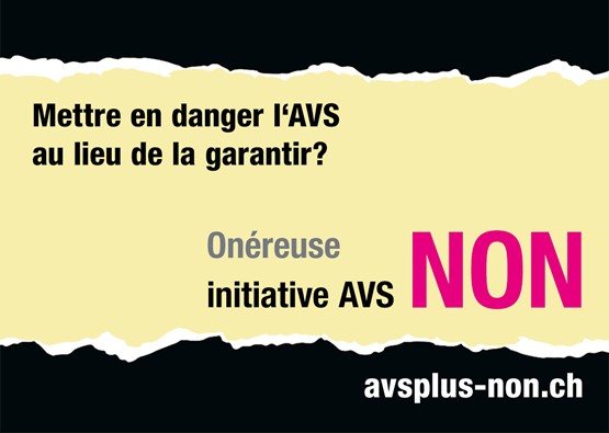 Mettre en danger l'AVS au lieu de la garantir ? NON à l'onéreuse initiative AVS le 25 septembre !