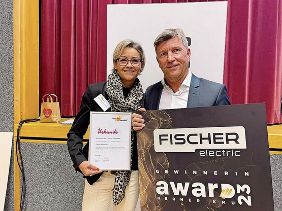 Verdiente Gewinner des Berner KMU Awards 2023: Sabine und Hans-Ruedi Minder.