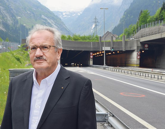 René Röthlisberger, Präsident  des Dachverbandes Wirtschaft Uri, ist überzeugt, dass «eine Totalsperrung des bestehenden Gotthard- Strassentunnels den Kanton Uri teuer zu stehen käme.»