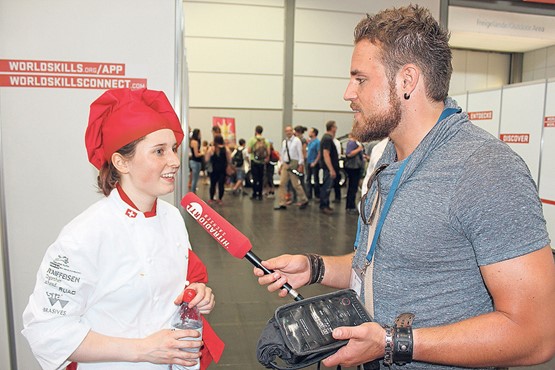 Im Interview: ­Vanessa Schnyder, Kandidatin des Schweizerischen Bäcker-Confiseur-meister-Verbands, zeigte an den World Skills 2013 in Leipzig eine gute Leistung. 