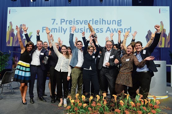 Gagnants du Family Business Award 2018: la 1a hunkeler fenster AG & 1a hunkeler holzbau AG. Photo: dr