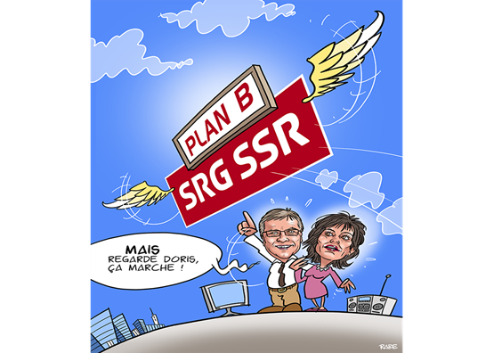 Accepter l’initiative «No Billag», c’est offrir une chance à la SSR de se renouveler et de devenir indépendante.illustration: Rainer Benz