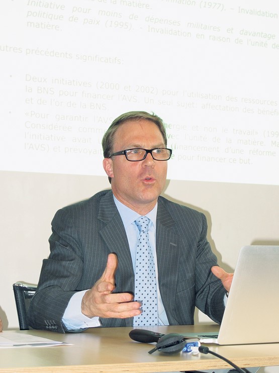 Pierre-Marie Glauser,  professeur à l’Université  de Lausanne, sur la  réforme de la fiscalité  successorale
