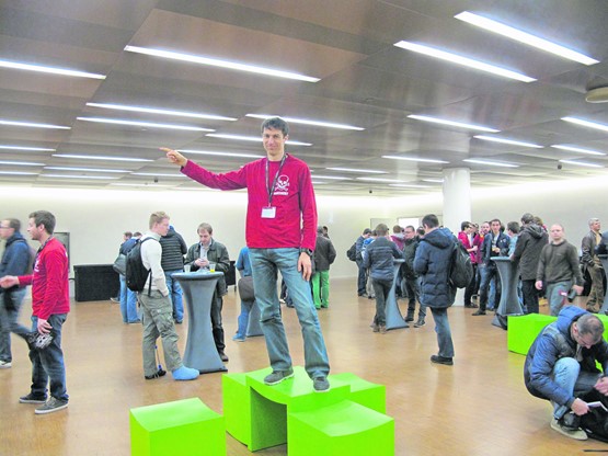 Paul Such, fondateur de SCRT à Préverenges, s’investit dans l’organisation du ­Salon des hackers à Genève-Palexpo.PHOTO: f. othenin-girard