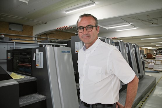 Thomas Schaffter, cet ancien journaliste devenu président des imprimeurs suisses, candidat au Conseil national. Photo: François Othenin-Girard