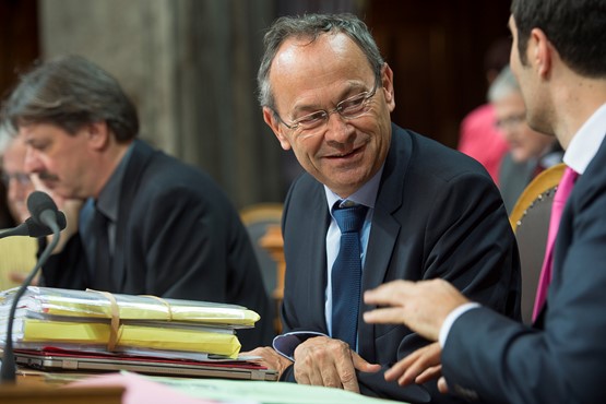 Olivier Français, candidat unique de la droite vaudoise au second tour des  lections fédérales pour le Conseil des Etats. Photo: ARC