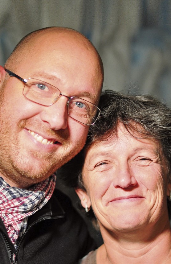 Le couple de vignerons, Christine et Christophe Bertholet à Villeneuve. Photos: dr