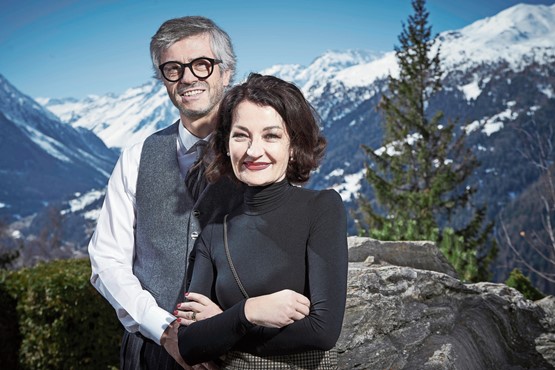 Un couple mythique dans l’hôtellerie romande: Anne-Françoise et Claude Buchs gèrent l’Hôtel Bella Tola à Saint-Luc.Photo: Sedrik Nemeth