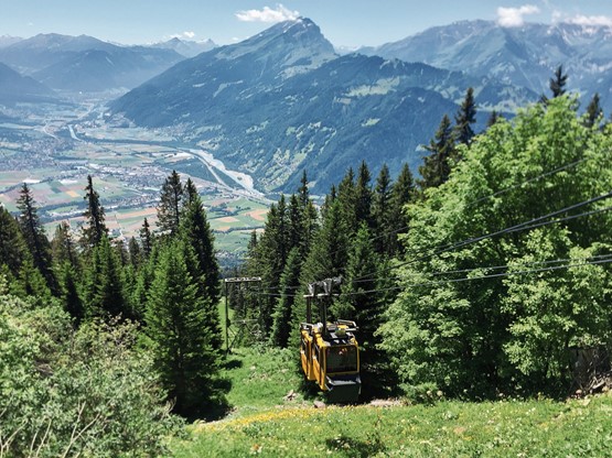 Ein Geheimtipp für Geniesser und Wanderer: Die neue Älplibahn auf den Vilan. Bild: zVg