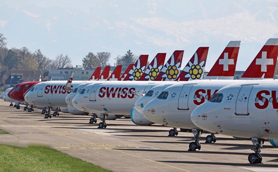 Corona-bedingt immer noch mehr am Boden als in der Luft: Für die Schweizer Luftfahrt ist Durchstarten ohne Planungssicherheit schwierig. Bild: zVg