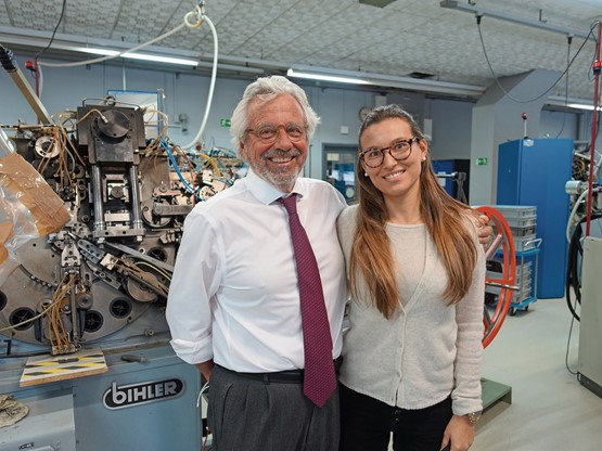 Jean-Jacques Miauton et sa fille Marie – qui est une spécialiste du marketing digital. Photo: François Othenin-Girard