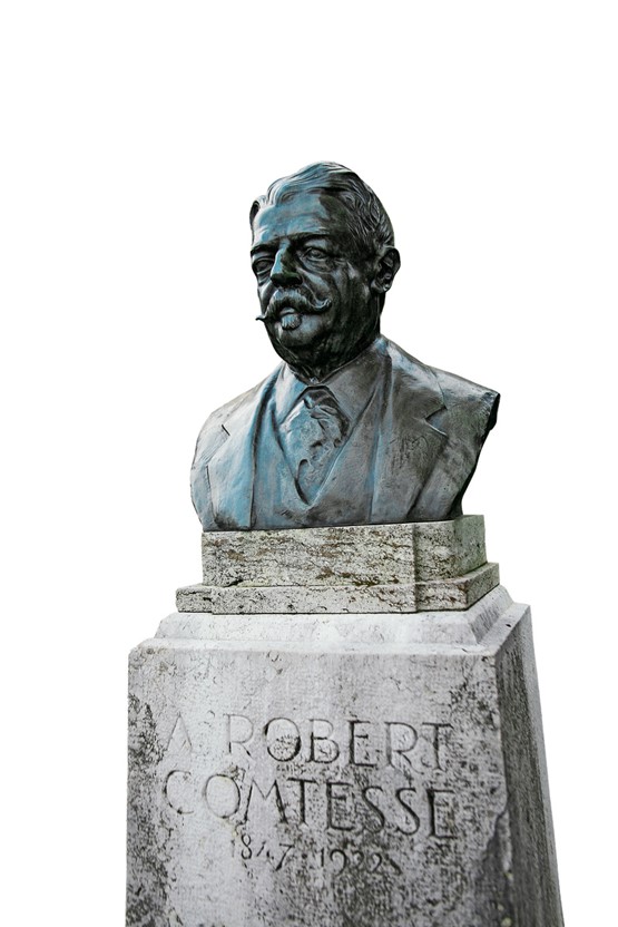 A la Gare: Robert Comtesse, conseiller fédéral (1900-1912).Photo: FOG