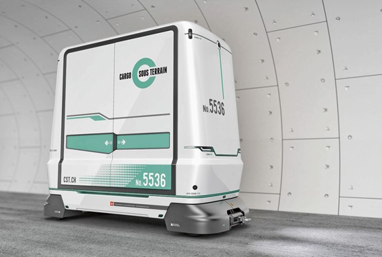 So sieht nach den Vorstellungen von Cargo sous terrain ein Fahrzeug für den unterirdischen Gütertransport aus.Bild: zVg