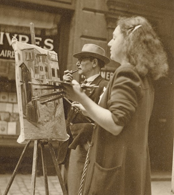 Francine Schwarzbourg et David Burnand (1949).dr