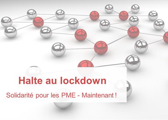 Le moment d’agir est venu!  L’usam en appelle à la fin immédiate du lockdown. Illustration: usam