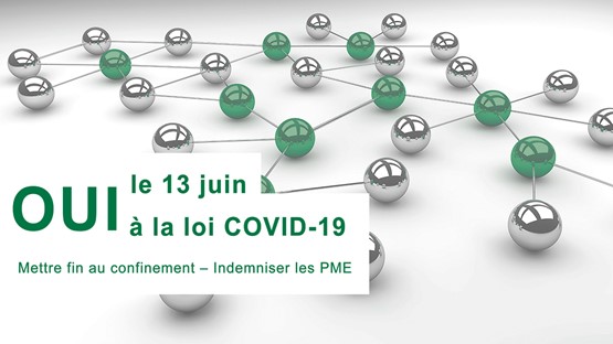 Ne laissez pas l’économie se faire rincer: Un OUI clair à la loi Covid-19 est nécessaire le 13 juin.Illustration: usam