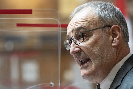 Il s’engage mieux que son prédécesseur pour le démantèlement des réglementations inutiles et coûteuses – le président de la Confédération et ministre de l’économie Guy Parmelin. Photo: Keystone
