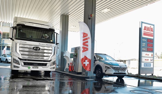 Nachhaltige Mobilität, konkret umgesetzt: Die AVIA setzt auf Wasserstoff und betreibt zurzeit drei Tankstellen. 