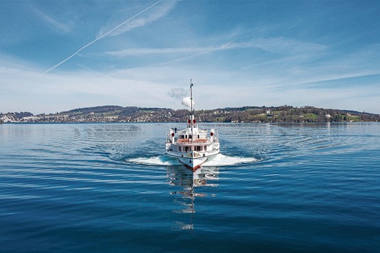 Dampfschiff Stadt Luzern: Die «Königin» vom Vierwaldstättersee ist täglich im neuen Glanz unterwegs:Bild: zVg