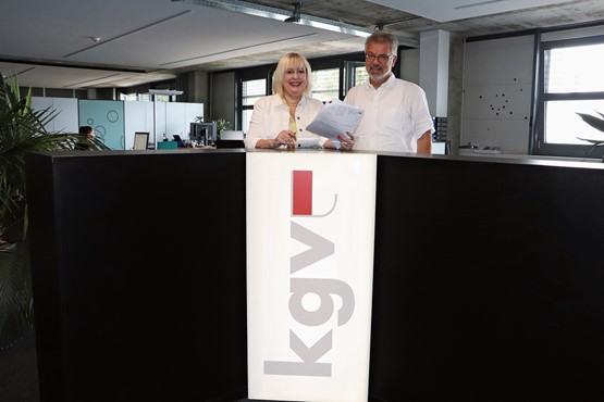 Starke Stimmen im Solothurner Gewerbe: kgv-Präsidentin Pia Stebler und Geschäftsführer Andreas Gasche ­setzen sich mit Leib und Seele für die Solothurner KMU ein. Bild: CR