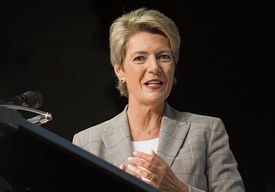 Karin Keller-Sutter: «Vous avez un rôle à jouer dans le rétablissement de cette confiance.»Photo: Iris Andermatt