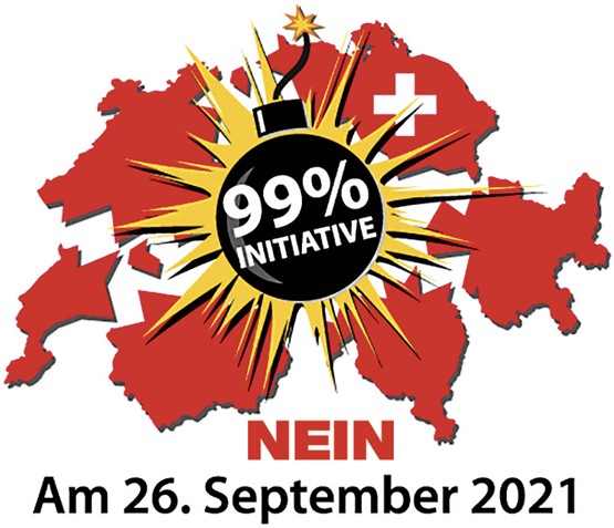 Die 99%-Initiative der Jungsozialisten verdient aus Sicht der KMU eine klare, deutliche und überzeugende Antwort: Nein!Grafik: sgv