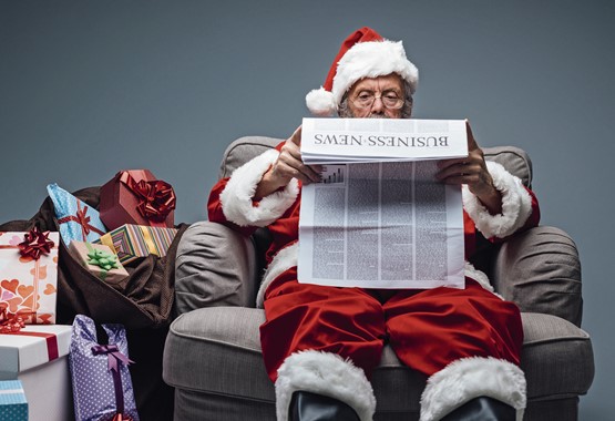 Faut pas trop croire au Père Noël! Les grands éditeurs se réjouissent déjà de mettre la main sur une nouvelle manne publique.Photo: 123RF