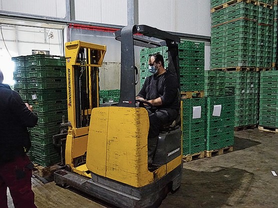 Un frigo et ses 400 palettes à gérer.