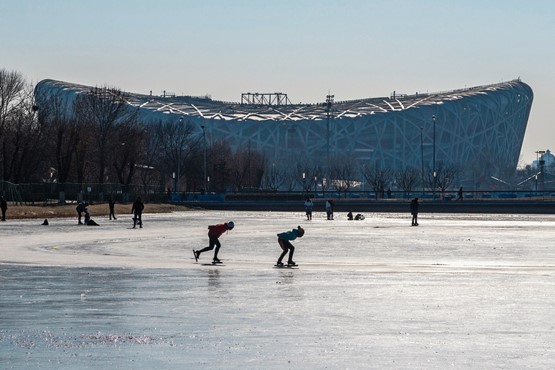 «Sorge für Brot und Spiele»: Im Nationalstadion von Peking werden demnächst die Olympischen Winterspiele eröffnet.Bild: Keystone
