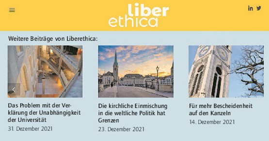 Gegen den Moralismus von links: Der neu gegründete Think-Tank Liberethica lanciert einen Brückenschlag zwischen Ethik und Wirtschaft.Screenshot: zVg