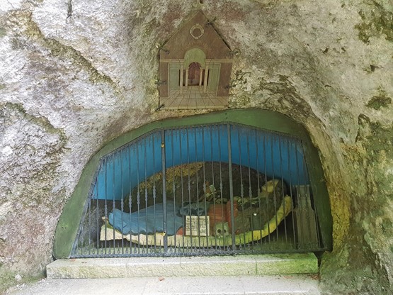 La sainte s’était retirée dans cette région proche de Soleure.