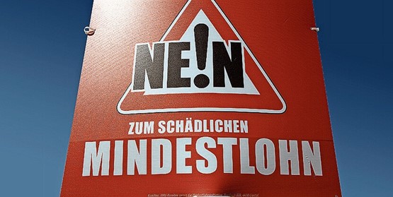 Die Mindestlohninitiative wurde im Jahr 2014 mit über 76 Prozent der Stimmen überaus deutlich verworfen. Bild: Keystone