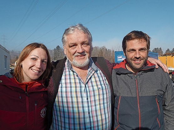 Amanda, Daniel et Sylvain Ruch. Deux générations, une connivence.