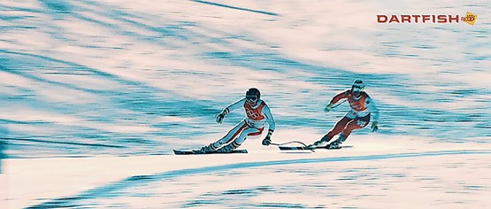 Le début de la légende: les comparatifs de trajectoires entre skieurs.