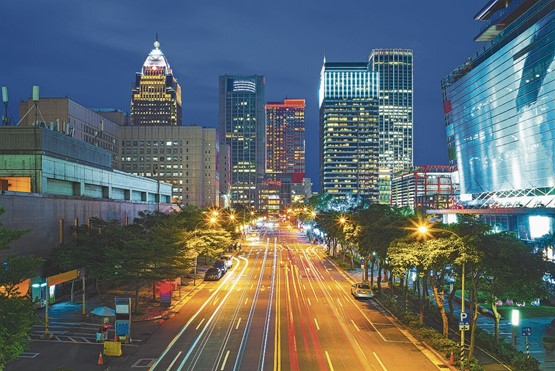 Skyline des Xinyi-Bezirks der Stadt Taipeh in Taiwan.Bild: 123RF