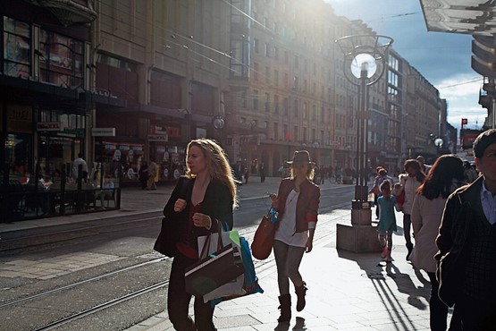 Rue du Rhône à Genève: le commerce représente environ 15 % du PIB. C’est sur la concurrence qu’il faut miser!Photo: 123RF