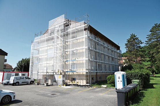 Le chantier de SWISS BTP à Sugiez.