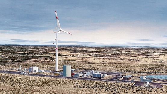 HIF Global will in einem Werk in Patagonien die Jahresproduktion von synthetischem Treibstoff auf 55 Millionen Liter steigern.Bild: zVg