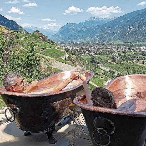 La Vigne a remporté le prix de la meilleure offre œnotouristique suisse 2023 des «Great Wine Capitals of the World». Photos: dr