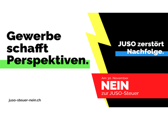 Das Gewerbe schafft Perspektiven, zum Beispiel für junge Menschen, die eine Lehre machen wollen. Doch die Juso will mit ihrer linksradikalen Initiative über Generationen aufgebaute Familienunternehmen zerstören, indem sie die Nachfolgeregelung verunmöglicht. Illustration: zVg