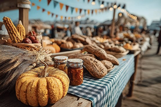 Herbstzeit ist Erntezeit: Wein, Kastanien, Kürbisse, Käse, Trüffel und viele weitere Köstlichkeiten gilt es jetzt, an den zahlreichen Herbstmärkten zu geniessen. Bild: 123RF