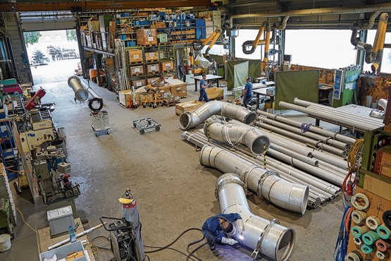 Die Werkstatt wurde in den vergangenen Jahren erweitert.