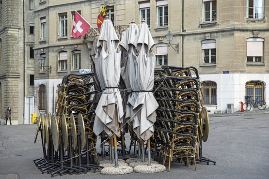 La souffrance des PME durant le fameux «lockdown» pandémique. Photo: Keystone