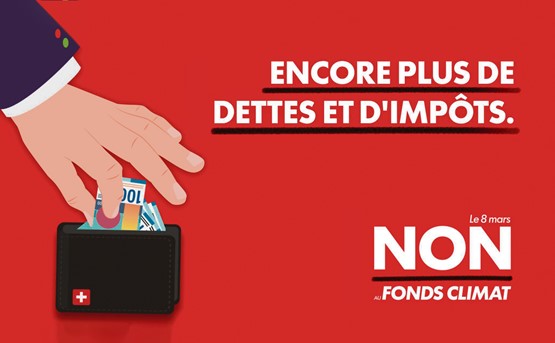 Pour l’usam, une chose est claire: l’initiative sur le fonds pour le climat mérite un rejet catégorique. Illustration: dr