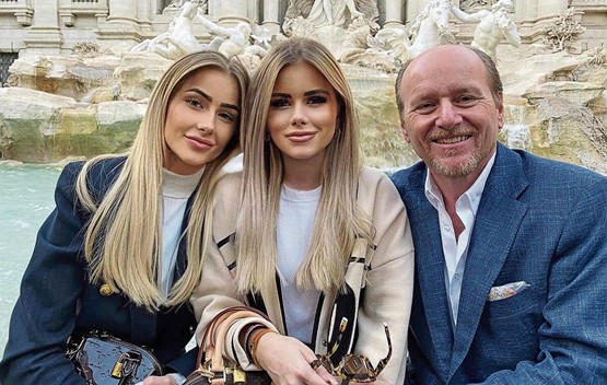 Jürg Staübli, serial entrepreneur, avec ses deux filles. Photo: dr