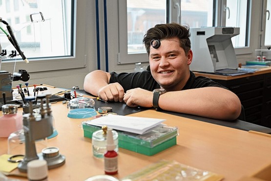 Nathan Thevoz vient de terminer sa formation.