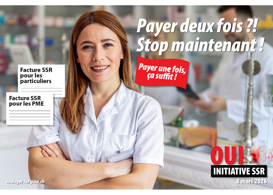 Exonérer les PME d’une double imposition anticonstitutionnelle au bénéfice de la SSR: plus que jamais nécessaire. Illustration: dr