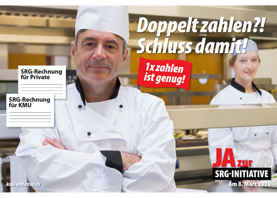 Die Befreiung der KMU von der verfassungswidrigen SRG-Doppelbesteuerung ist nötiger denn je.Illustration: zVg