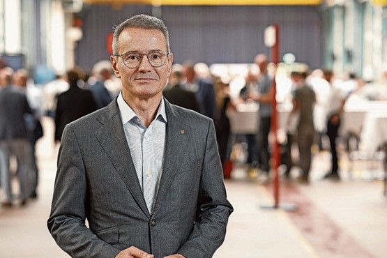 «Les différends doivent être réglés à la table des négociations, pas sur le chantier», selon Gian-Luca Lardi, président central, SSE.Photo: dr /Christian Pfammatter